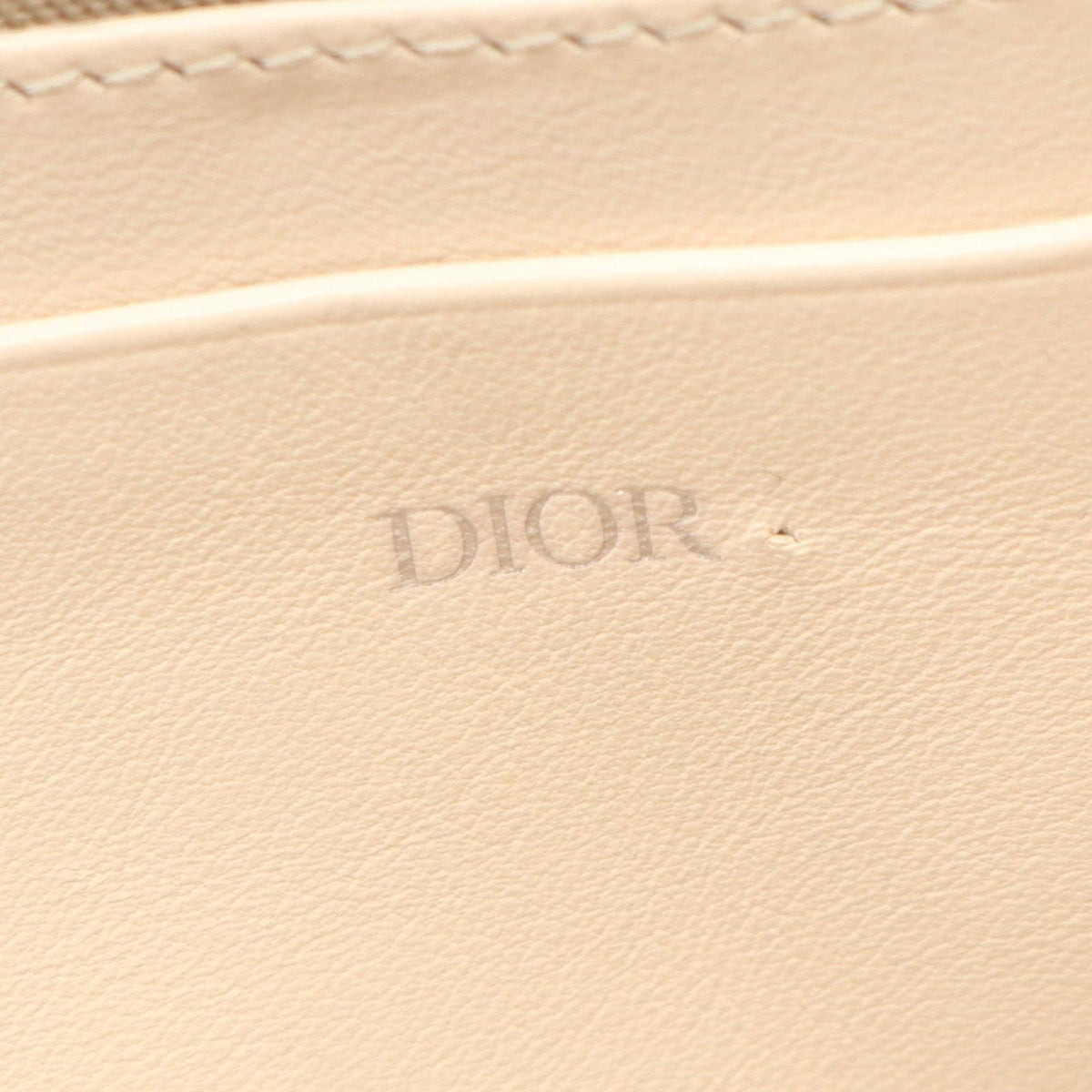 Dior Shoulder Bag Messenger Pouch CD Diamond Ivory Canvas Leather — view 4