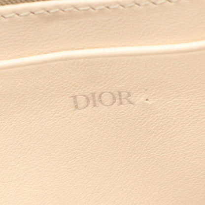 Dior Shoulder Bag Messenger Pouch CD Diamond Ivory Canvas Leather — view 4