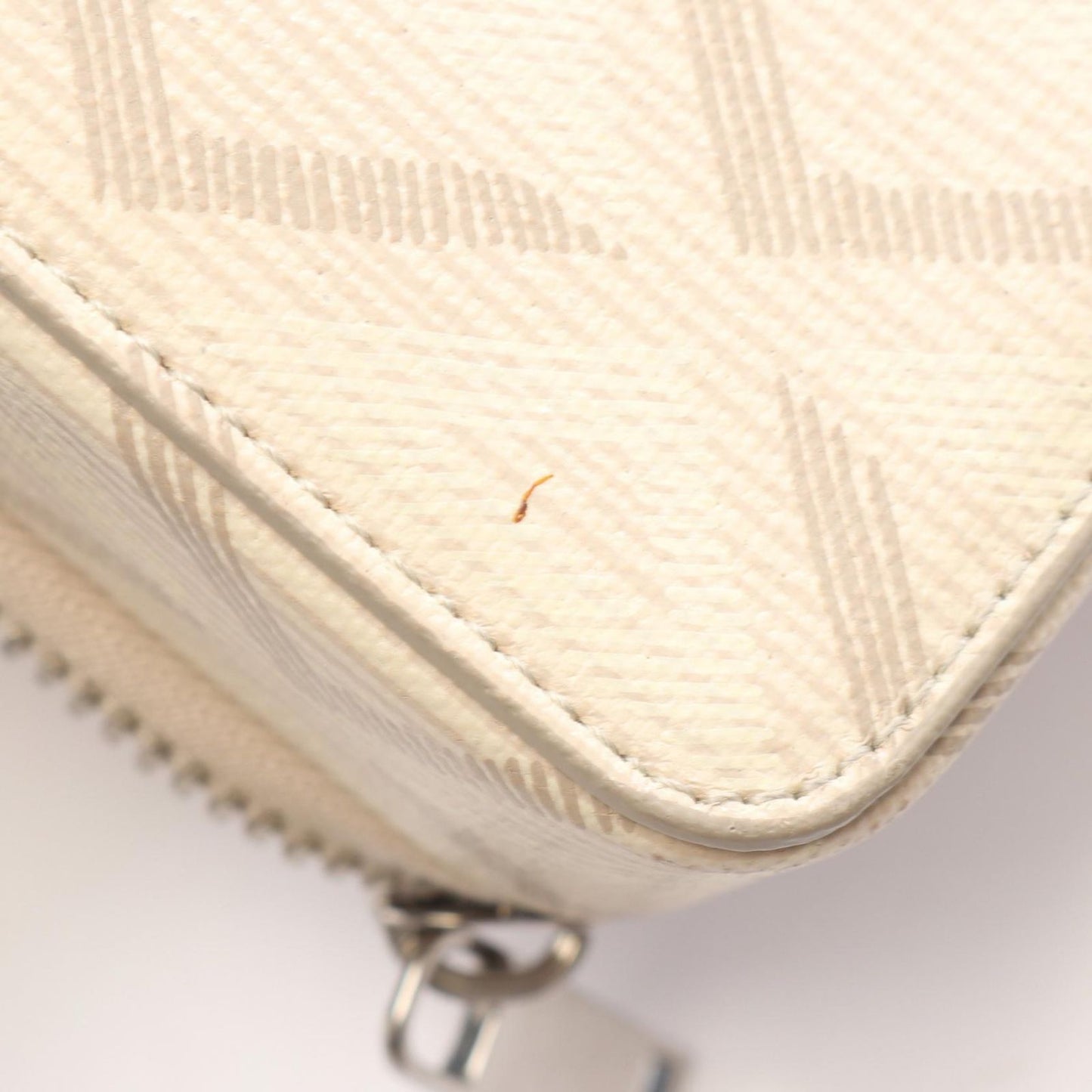 Dior Shoulder Bag Messenger Pouch CD Diamond Ivory Canvas Leather — view 6