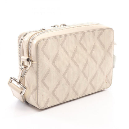 Dior Shoulder Bag Messenger Pouch CD Diamond Ivory Canvas Leather — view 2
