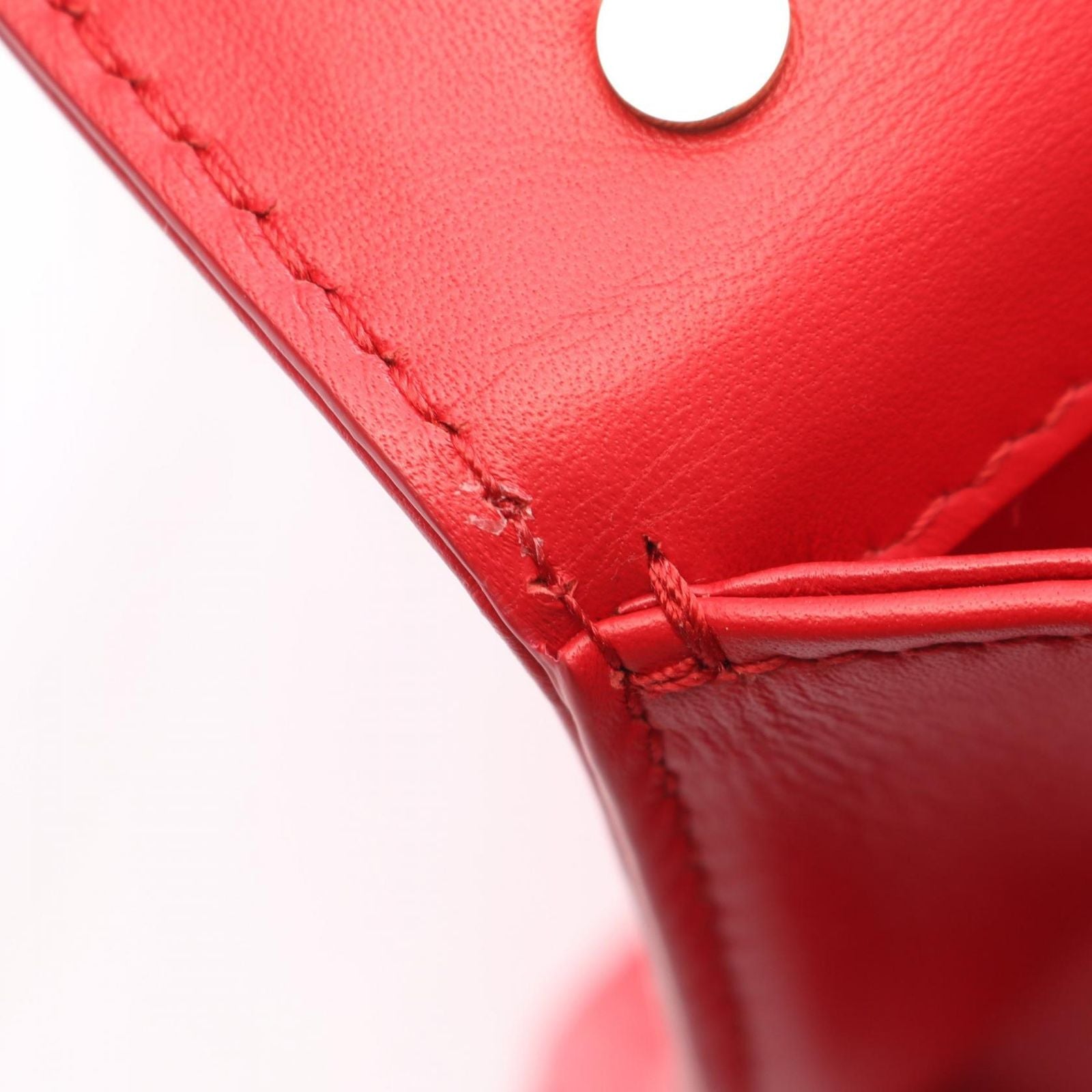 Bvlgari Handbag Serpenti Diamond Blast 2-Way Red Leather Chain — view 6