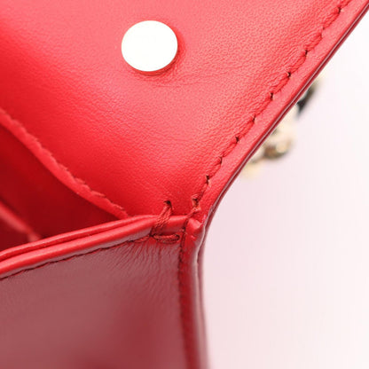 Bvlgari Handbag Serpenti Diamond Blast 2-Way Red Leather Chain — view 5