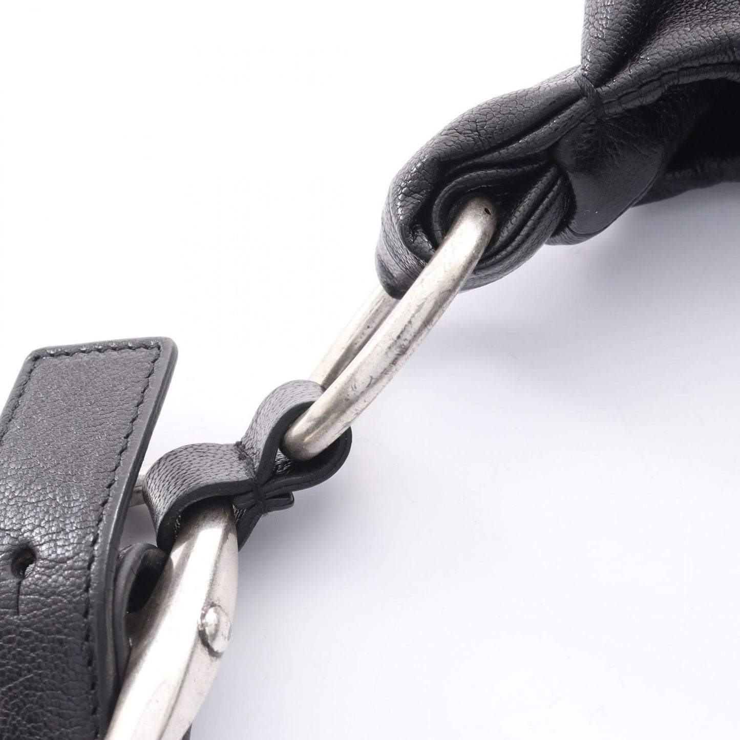 Saint Laurent Rive Gauche Shoulder Bag Naja Black Leather — view 8