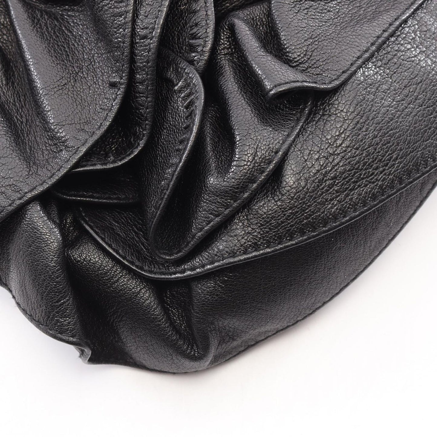 Saint Laurent Rive Gauche Shoulder Bag Naja Black Leather — view 5