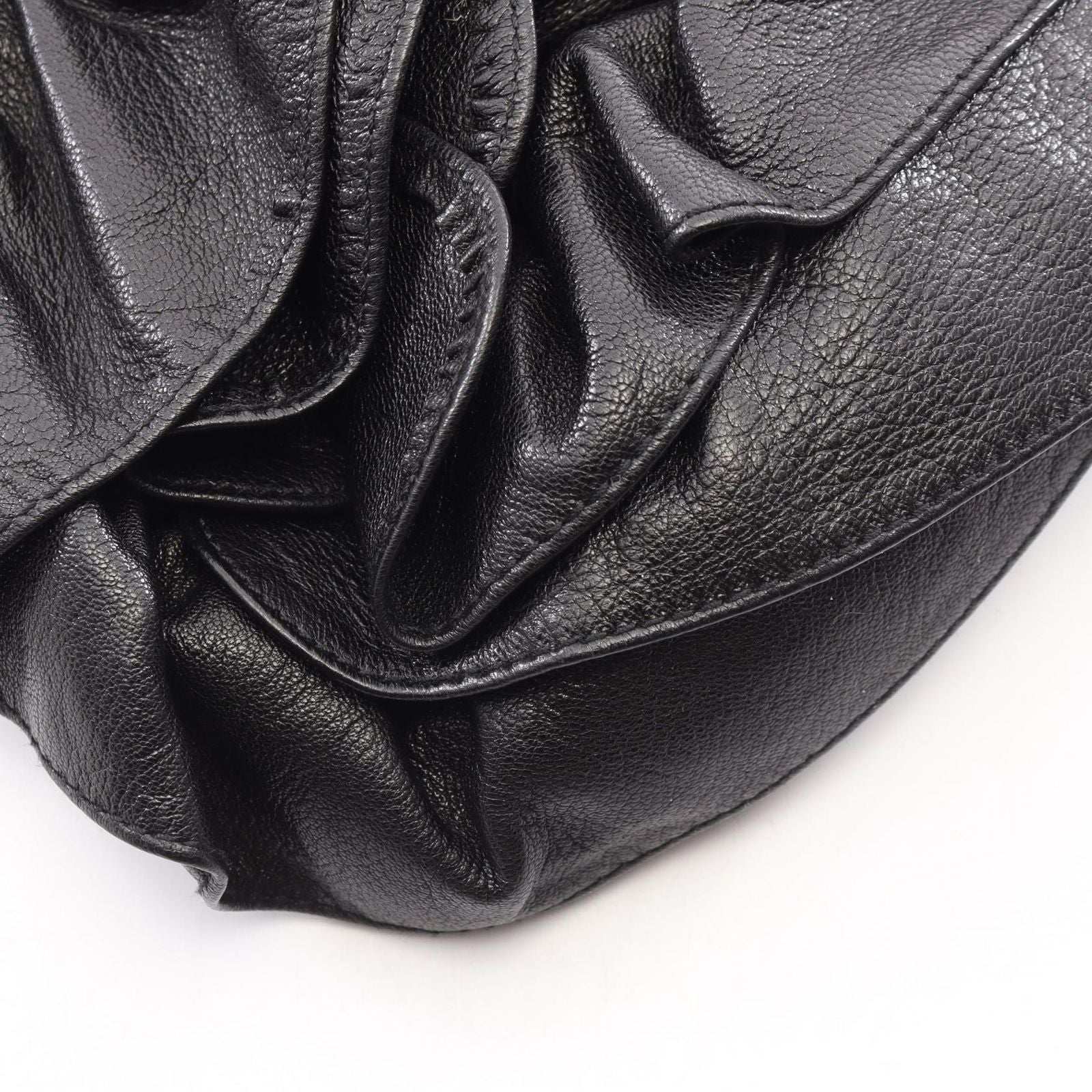Saint Laurent Rive Gauche Shoulder Bag Naja Black Leather — view 5