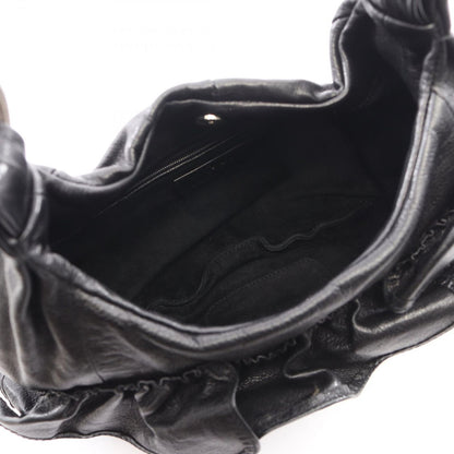 Saint Laurent Rive Gauche Shoulder Bag Naja Black Leather — view 3