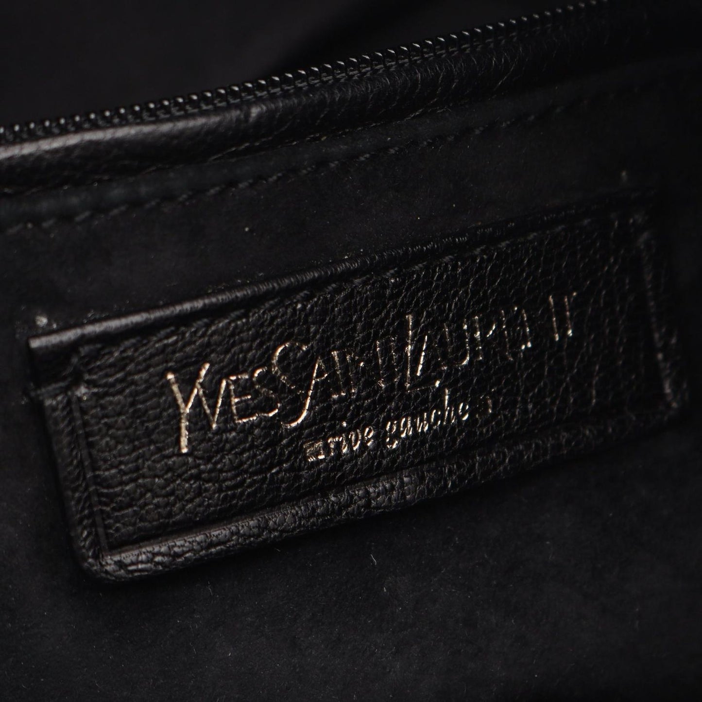 Saint Laurent Rive Gauche Shoulder Bag Naja Black Leather — view 4