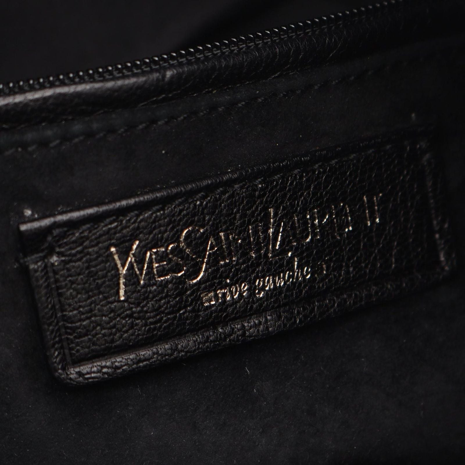 Saint Laurent Rive Gauche Shoulder Bag Naja Black Leather — view 4