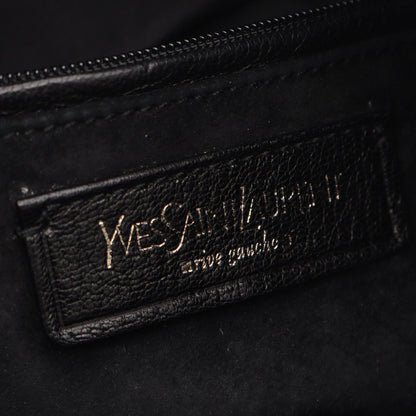 Saint Laurent Rive Gauche Shoulder Bag Naja Black Leather — view 4