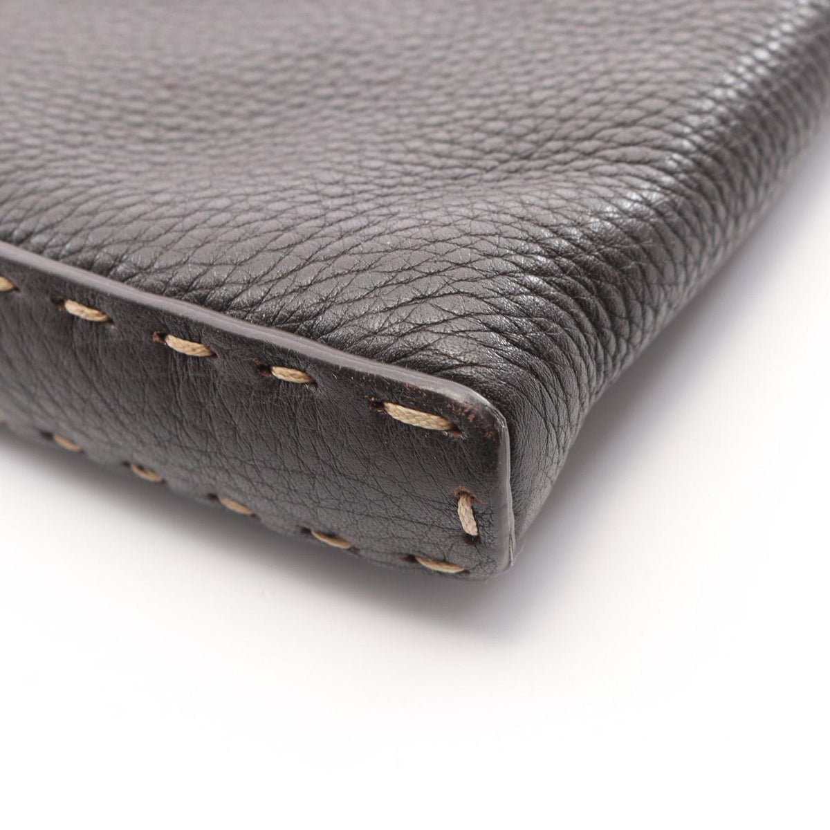 Fendi Shoulder Bag Selleria Brown Leather — view 8
