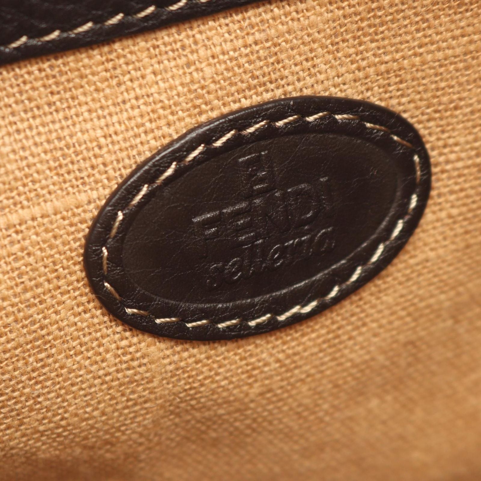 Fendi Shoulder Bag Selleria Brown Leather — view 4