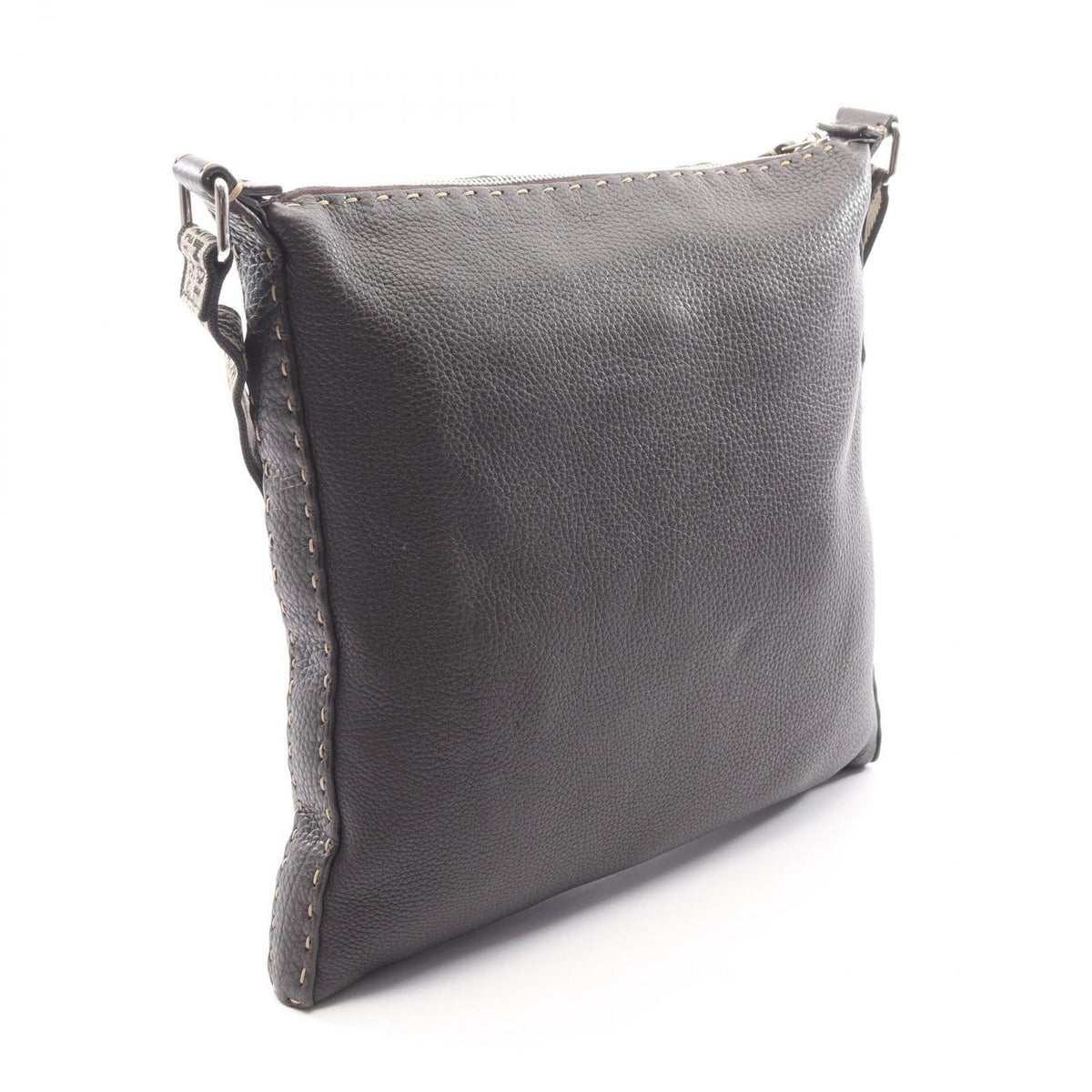 Fendi Shoulder Bag Selleria Brown Leather — view 2