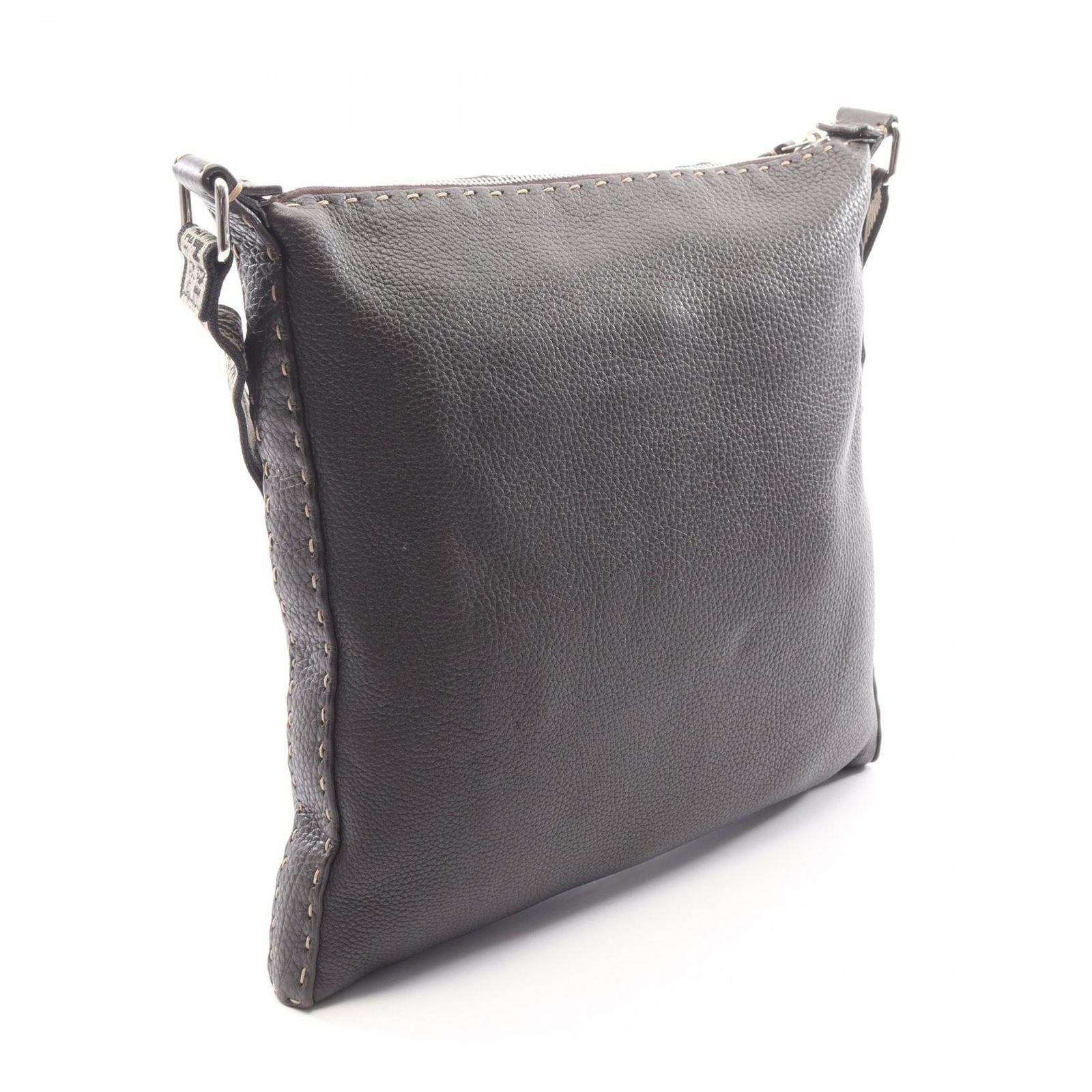 Fendi Shoulder Bag Selleria Brown Leather — view 2