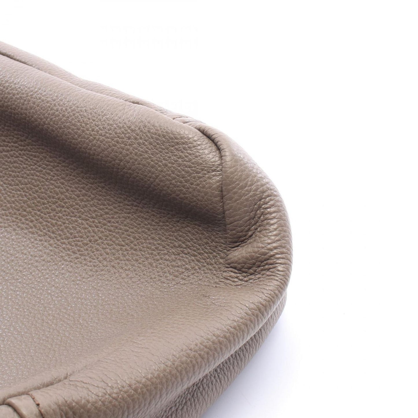 Prada Shoulder Bag Vitello Daino Gray Leather to Line Guru Logo — view 5