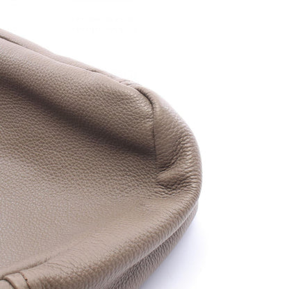 Prada Shoulder Bag Vitello Daino Gray Leather to Line Guru Logo — view 5