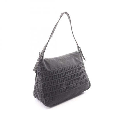 Fendi Shoulder Bag Mamma Bucket Zucchino Gray Canvas — view 2