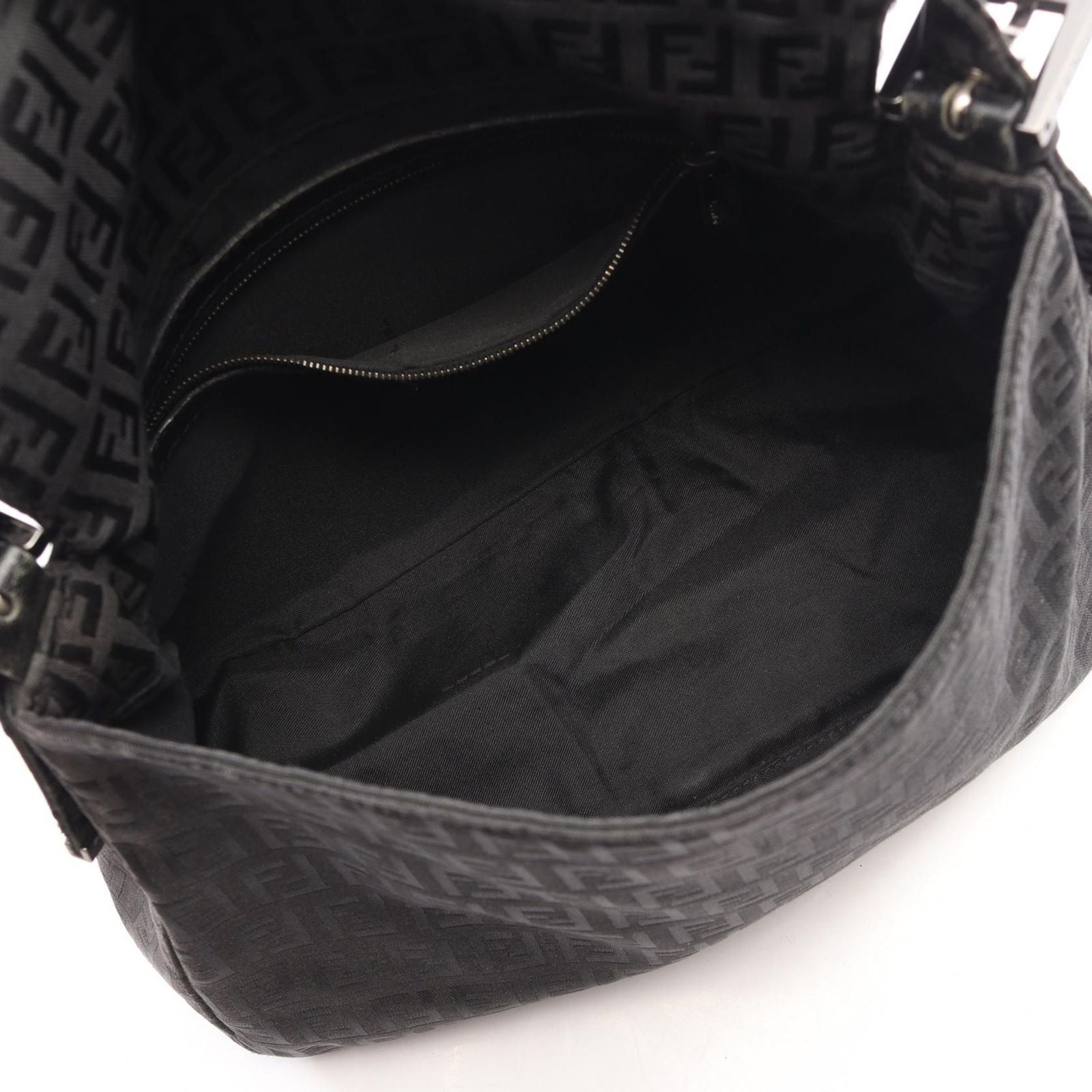 Fendi Shoulder Bag Mamma Bucket Zucchino Gray Canvas — view 3