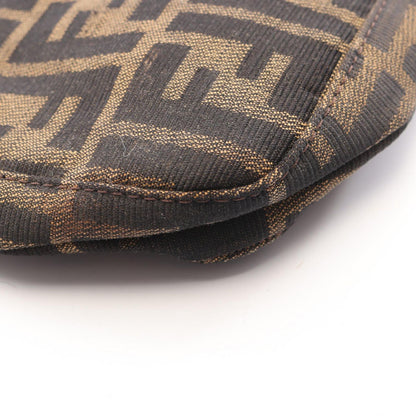 Fendi Shoulder Bag Brown Canvas Leather Zucca — view 8
