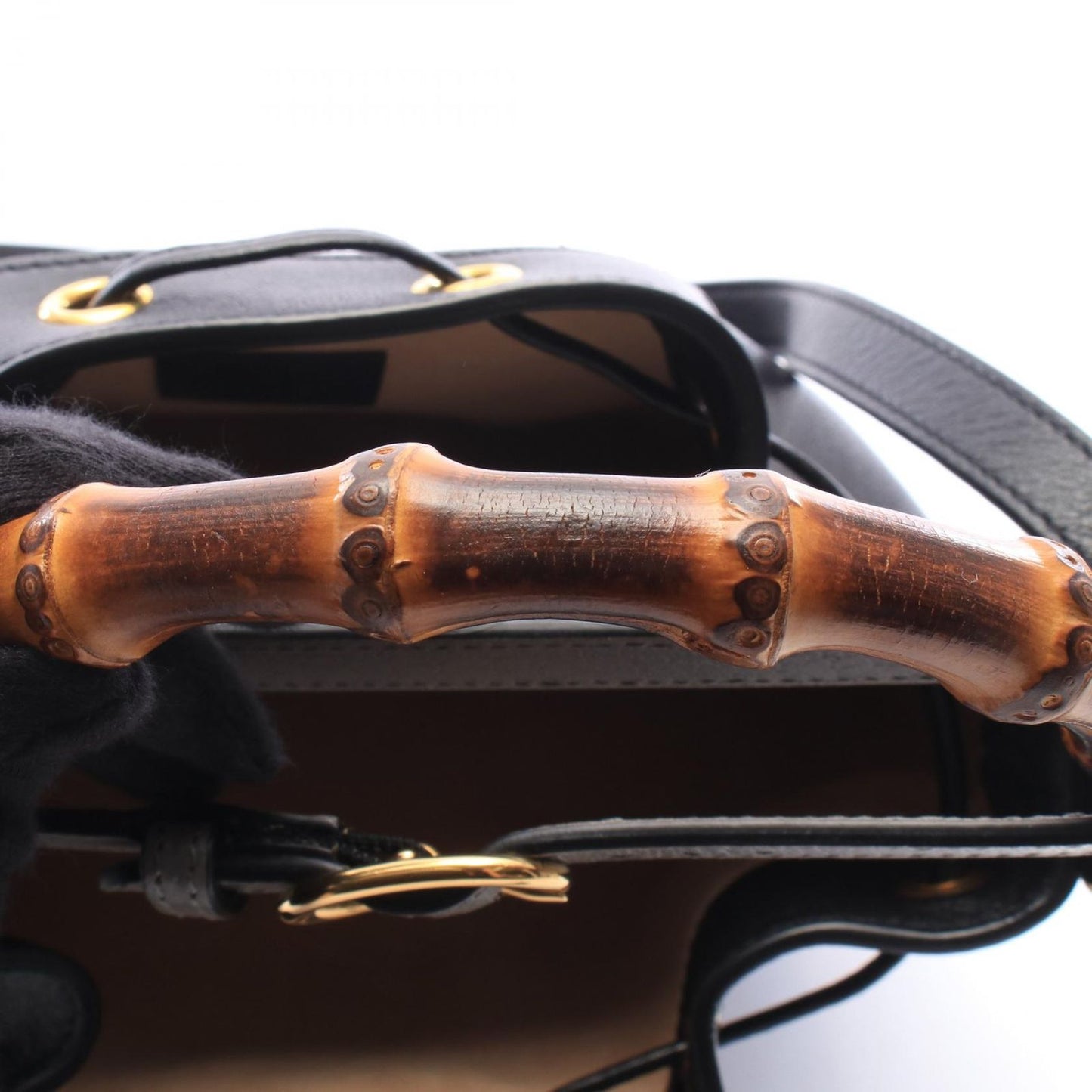 Gucci Handbag Bamboo Diana 2-Way Black Leather — view 7
