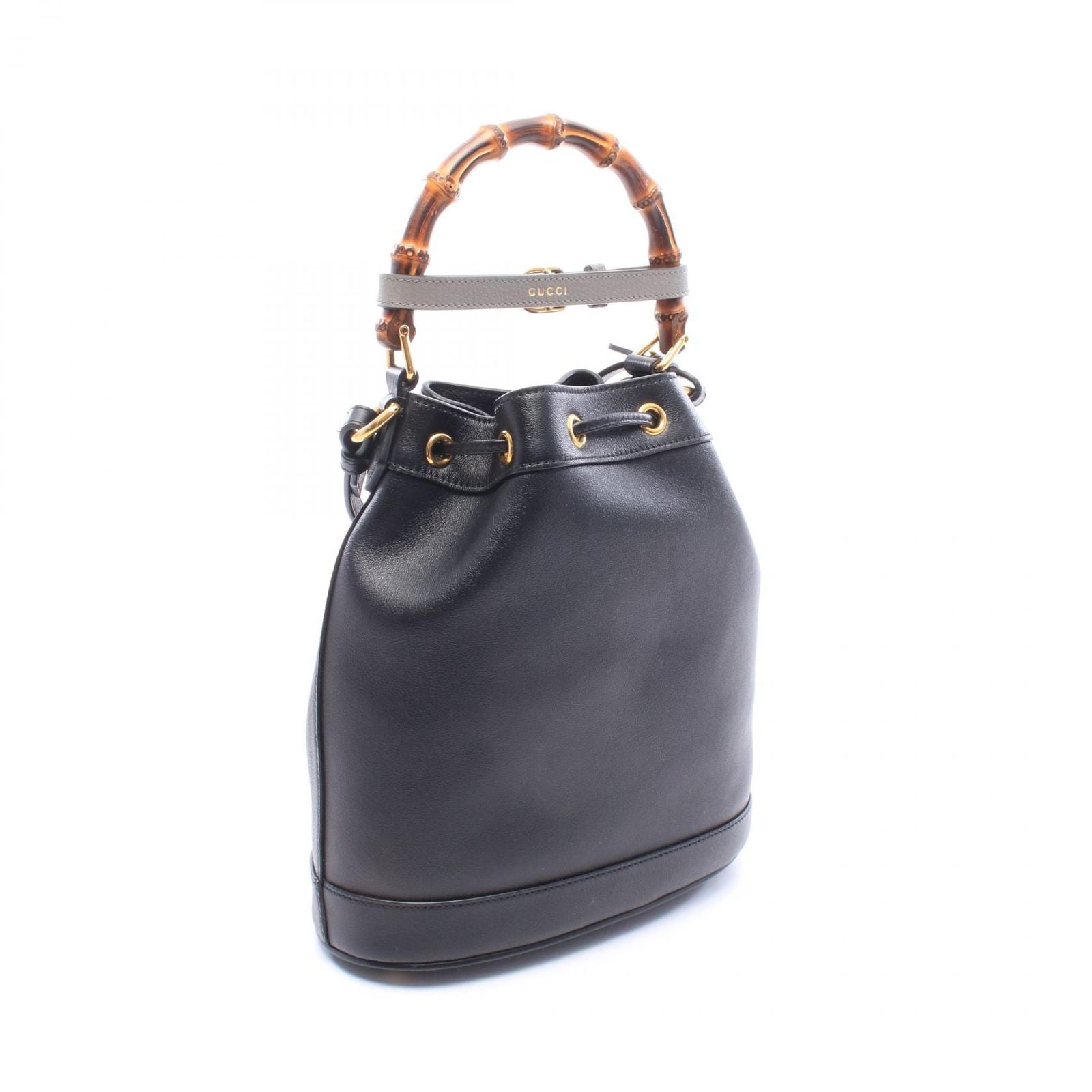 Gucci Handbag Bamboo Diana 2-Way Black Leather — view 2