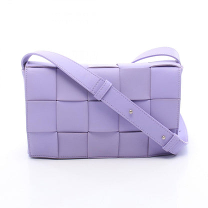 Bottega Veneta Shoulder Bag Cassette Crossbody Maxi Intrecciato Purple Leather