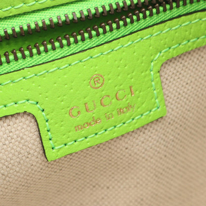 Gucci Shoulder Bag GG Supreme Sherry Line Beige Green Canvas Leather — view 4