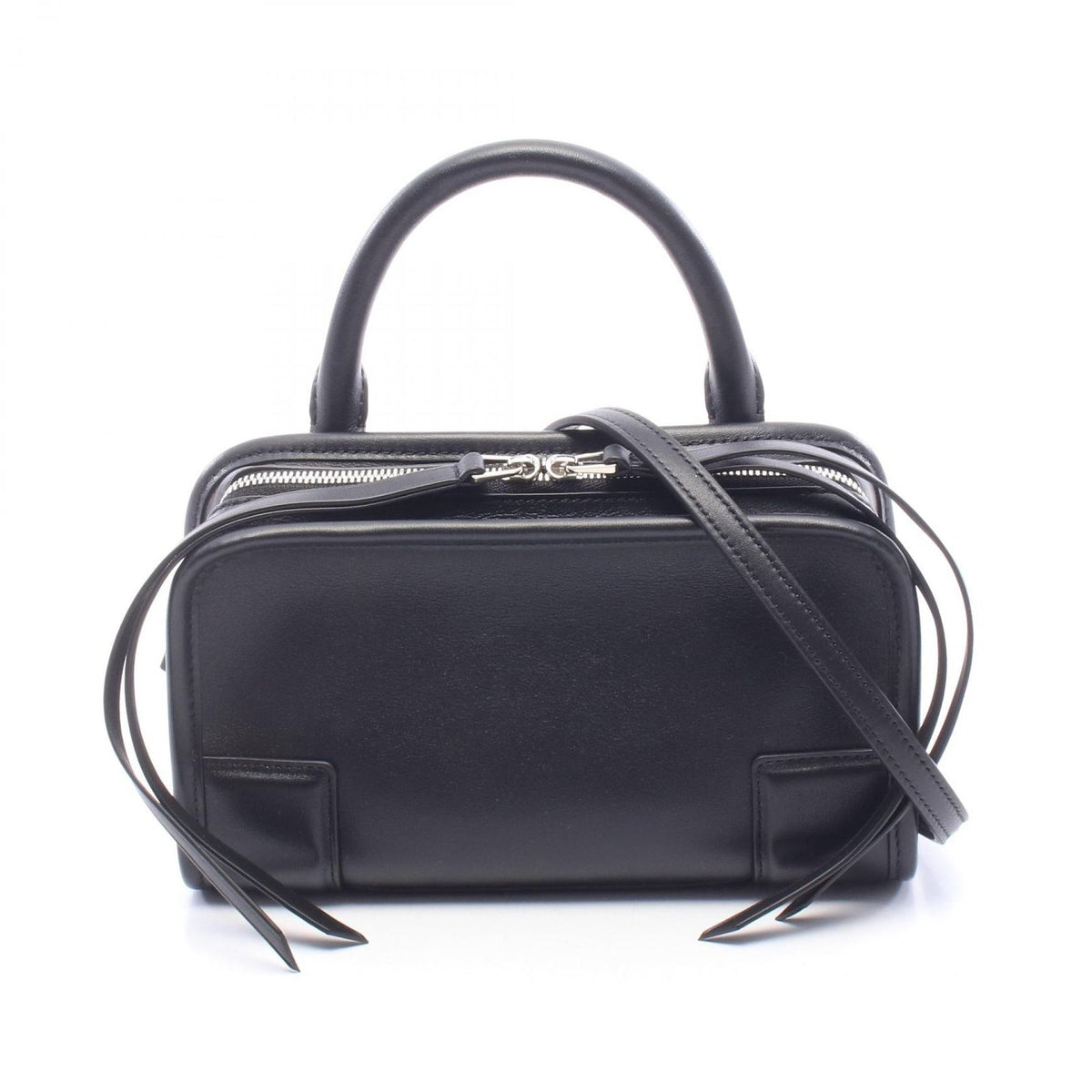 Loewe Handbag Amazona 180 Mini 2-Way Black Leather