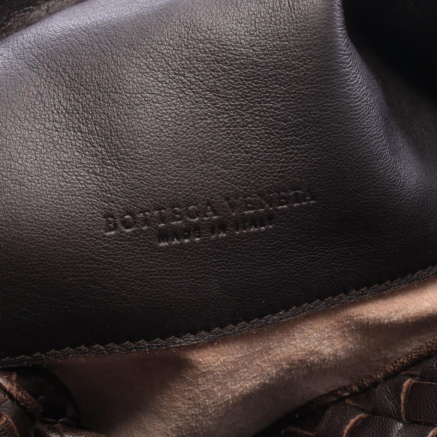 Bottega Veneta Shoulder Bag Intrecciato Dark Brown Leather — view 4