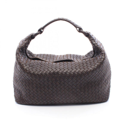 Bottega Veneta Shoulder Bag Intrecciato Dark Brown Leather