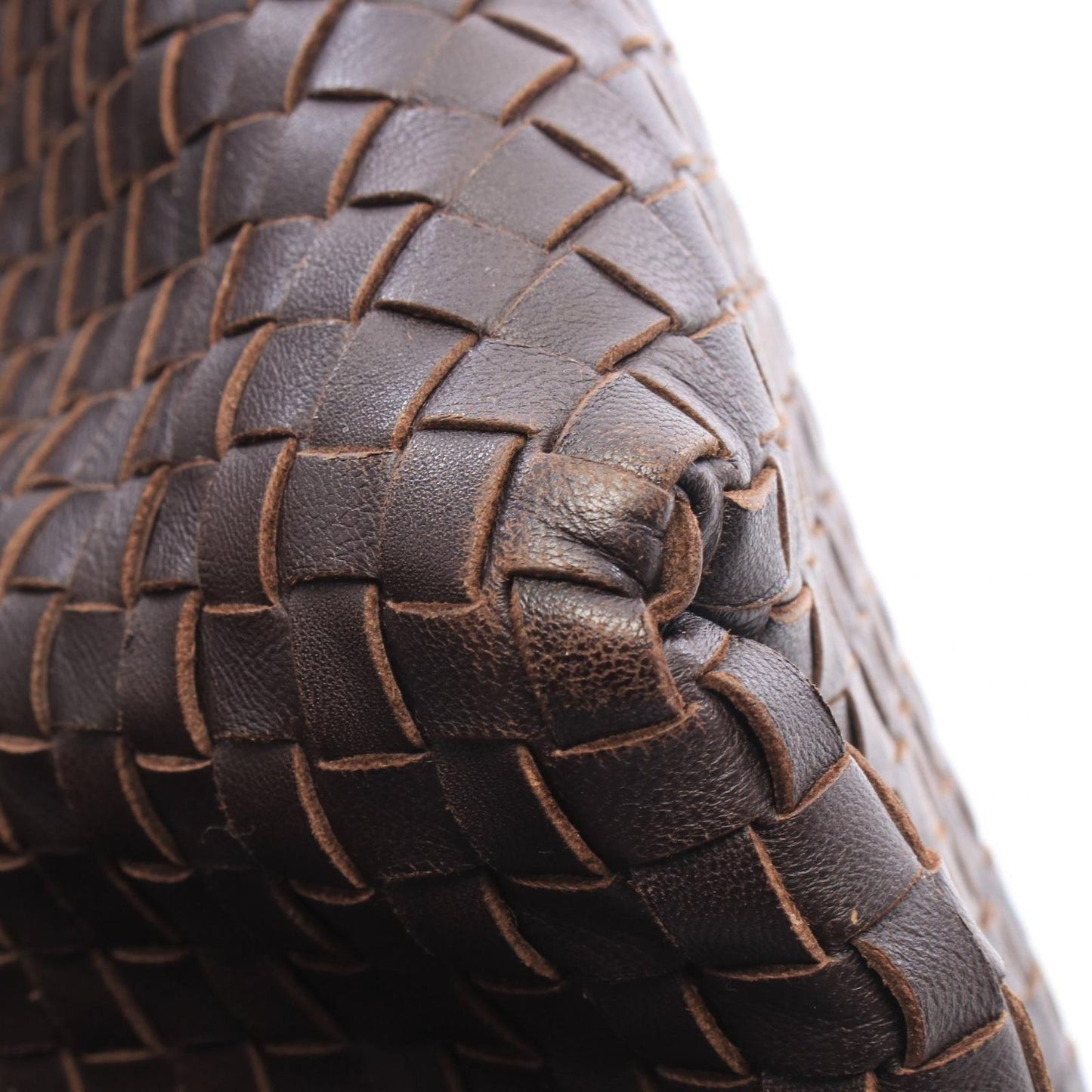 Bottega Veneta Shoulder Bag Intrecciato Dark Brown Leather — view 6
