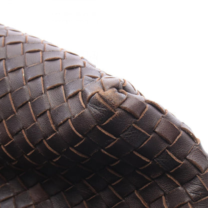 Bottega Veneta Shoulder Bag Intrecciato Dark Brown Leather — view 7