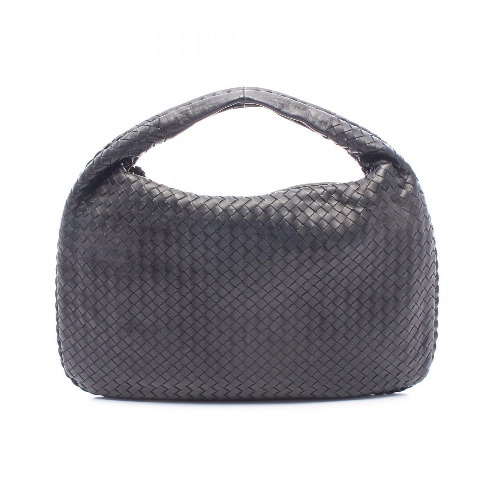 Bottega Veneta Shoulder Bag Intrecciato Black Leather