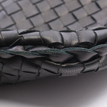 Bottega Veneta Shoulder Bag Intrecciato Black Leather — view 5