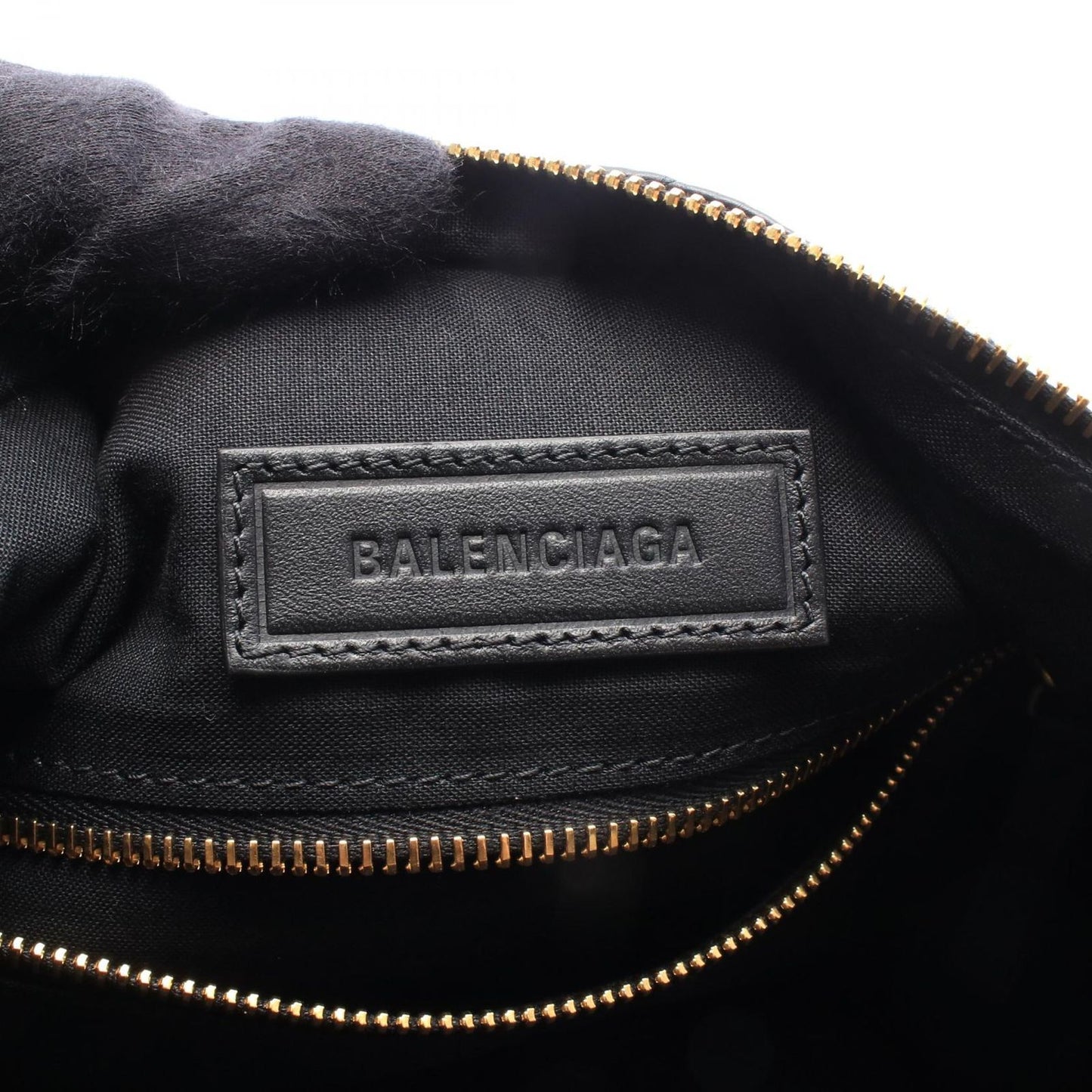 Balenciaga Shoulder Bag Crush Hobo Black Leather — view 4