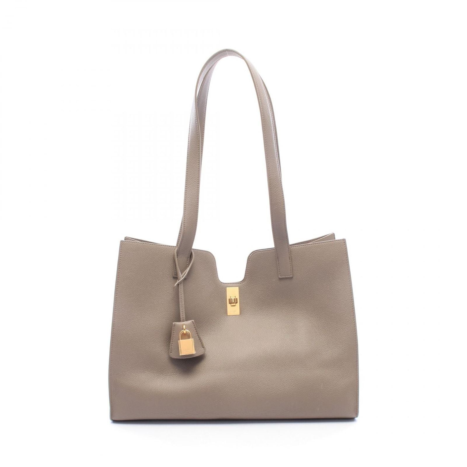 Celine Tote Bag Cabas 16 Gray Leather
