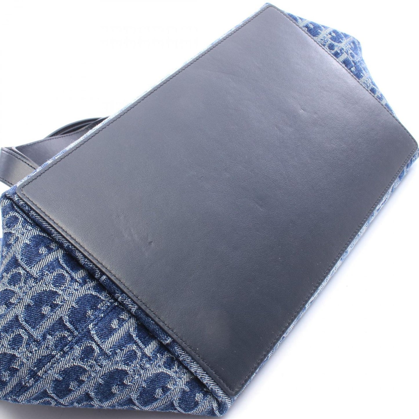 Dior Handbag Toujours Oblique Denim Blue Navy — view 5
