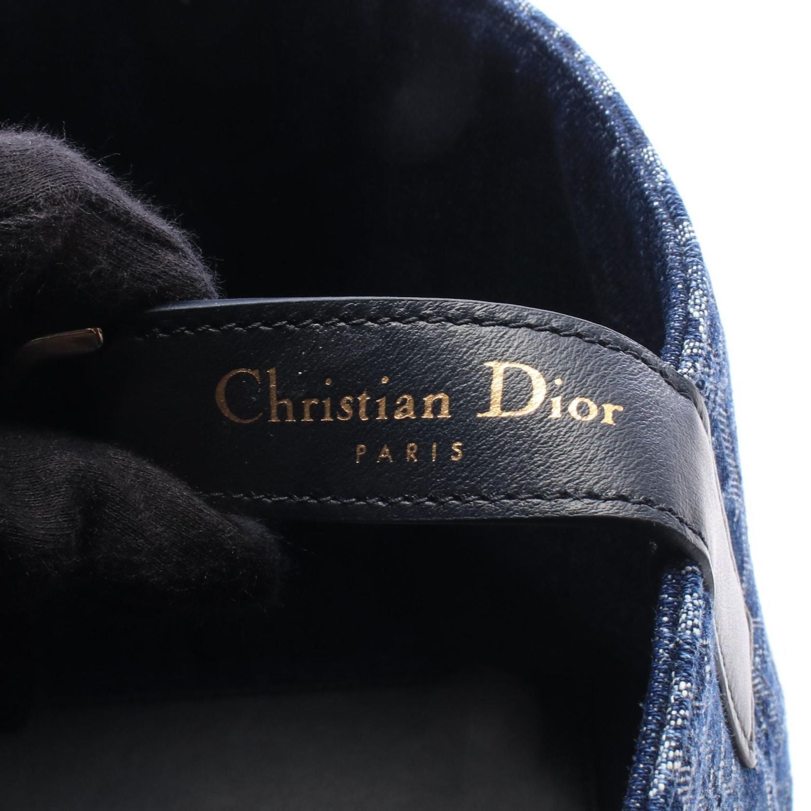 Dior Handbag Toujours Oblique Denim Blue Navy — view 4