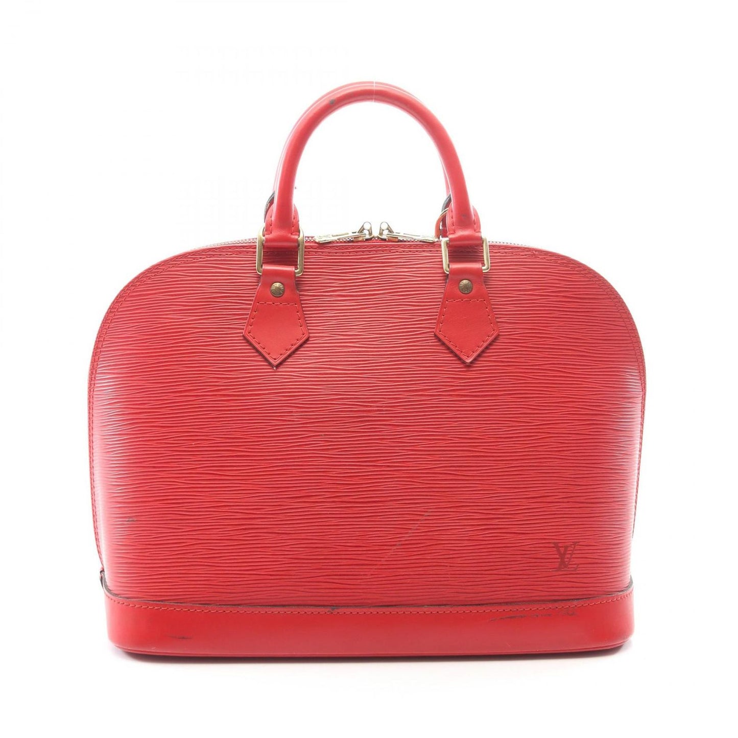 Louis Vuitton Handbag Alma Epi Castilian Red Leather