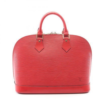 Louis Vuitton Handbag Alma Epi Castilian Red Leather
