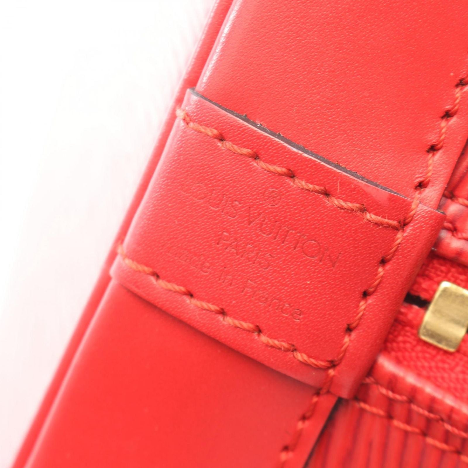 Louis Vuitton Handbag Alma Epi Castilian Red Leather — view 4