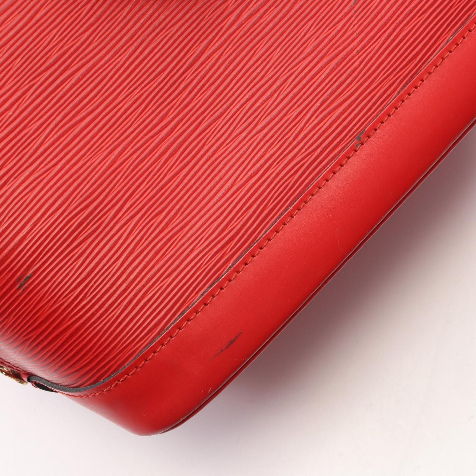 Louis Vuitton Handbag Alma Epi Castilian Red Leather — view 6