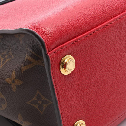 Louis Vuitton Handbag on My Side MM Monogram Rouge Pillat Leather Canvas — view 6