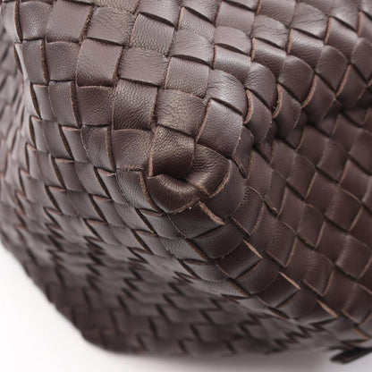 Bottega Veneta Shoulder Bag Intrecciato Dark Brown Leather — view 6