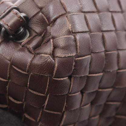 Bottega Veneta Shoulder Bag Intrecciato Dark Brown Leather — view 5