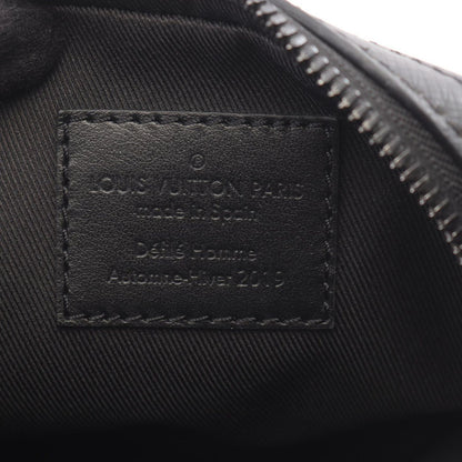 Louis Vuitton Shoulder Bag Danube Messenger Taiga Noir Rainbow Leather — view 4