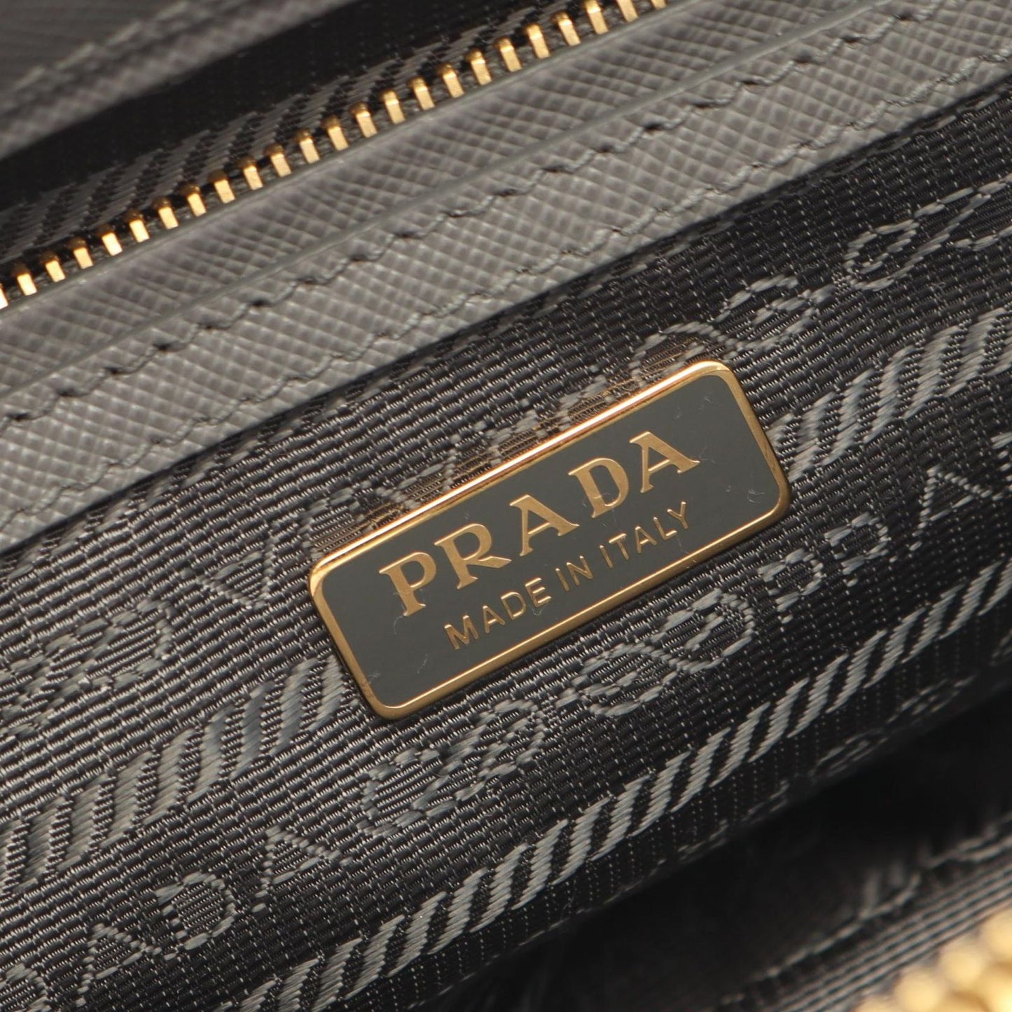 Prada Handbag Galleria Gray Saffiano Leather 2-Way Tote Mini — view 4