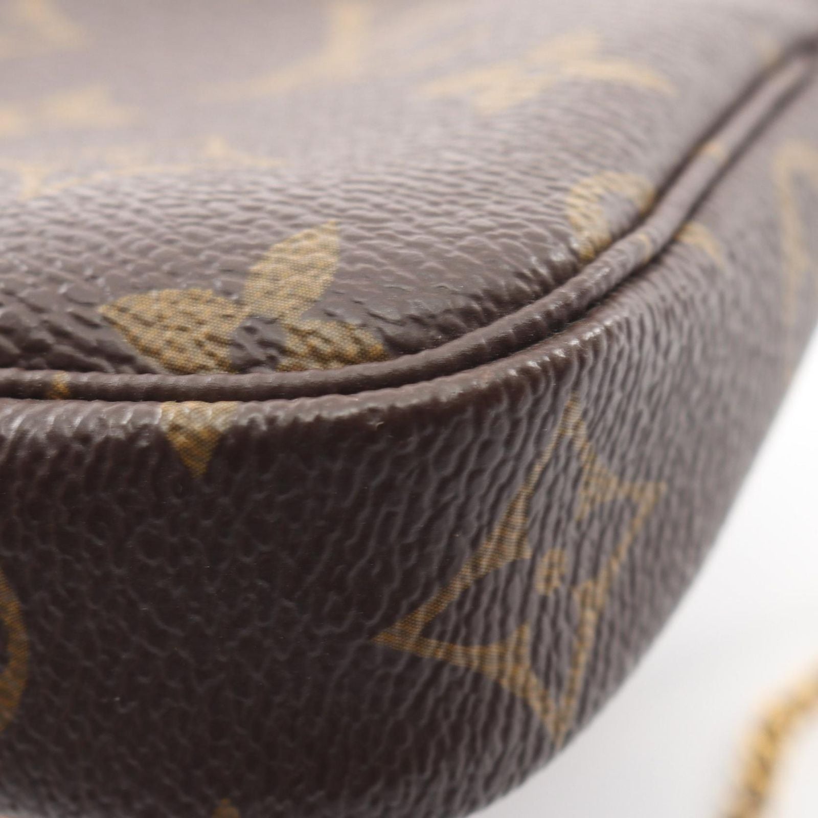 Louis Vuitton Handbag Mini Pochette Soir Monogram Leather — view 7