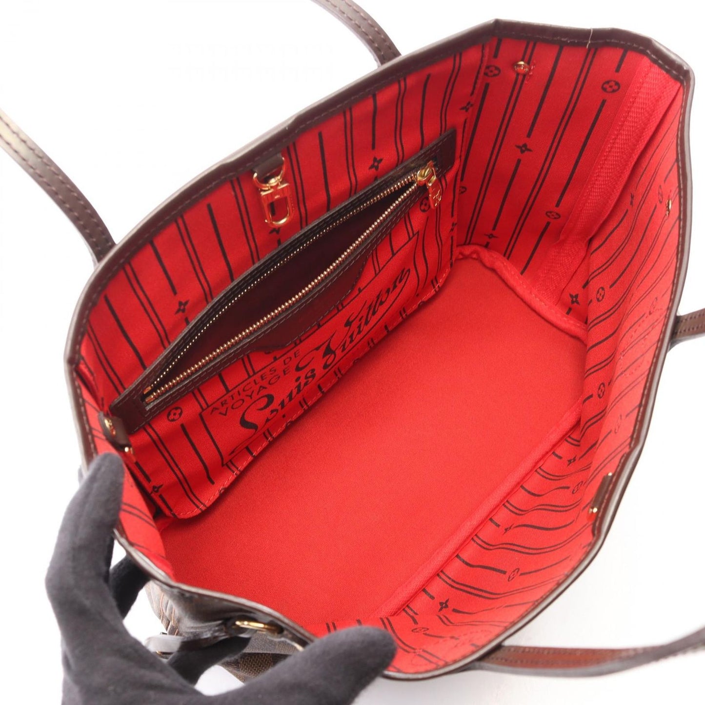 Louis Vuitton Tote Bag Neverfull PM Damier Ebene Leather — view 3