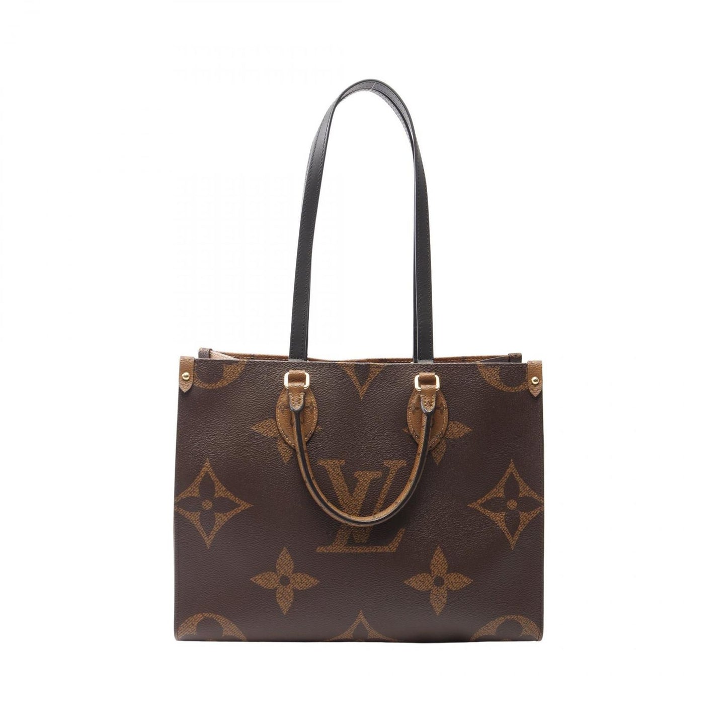 Louis Vuitton Tote Bag On The Go MM Monogram Giant Reverse Leather