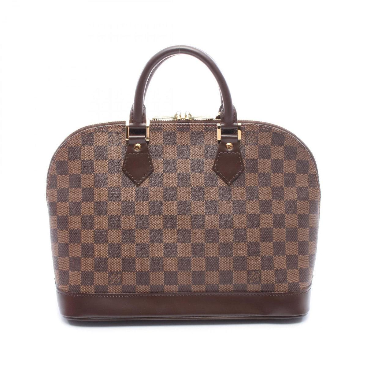 Louis Vuitton Handbag Alma Damier Ebene Leather